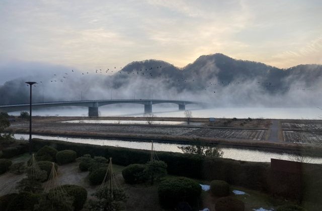 あさぎり荘 蒸気霧 けあらし